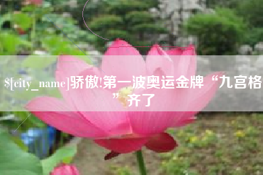 怀化骄傲!第一波奥运金牌“九宫格”齐了
