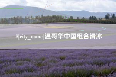 怀化温哥华中国组合滑冰