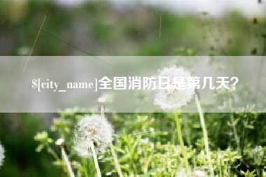 怀化全国消防日是第几天？