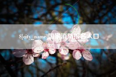 怀化国家消防报名入口