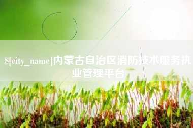 怀化内蒙古自治区消防技术服务执业管理平台