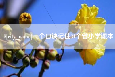 怀化一个口诀记住34个省小学课本