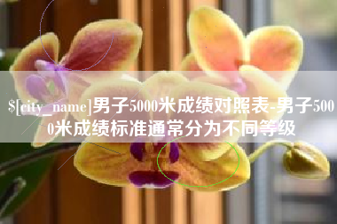 怀化男子5000米成绩对照表-男子5000米成绩标准通常分为不同等级