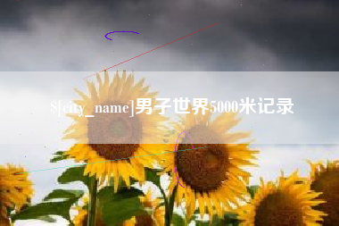怀化男子世界5000米记录