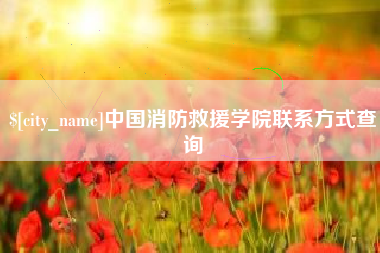 怀化中国消防救援学院联系方式查询