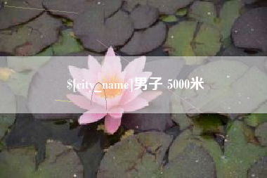 怀化男子 5000米