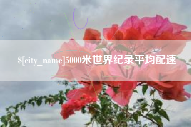 怀化5000米世界纪录平均配速