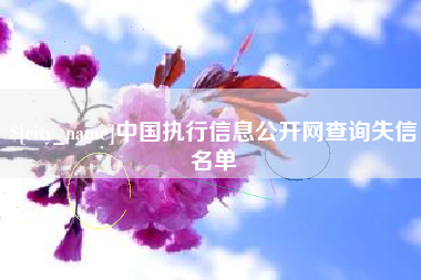 怀化中国执行信息公开网查询失信名单