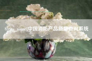 怀化中国消防产品质量查询系统