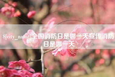 怀化全国消防日是哪一天宣传消防日是哪一天