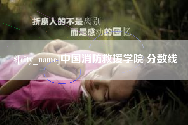 怀化中国消防救援学院 分数线