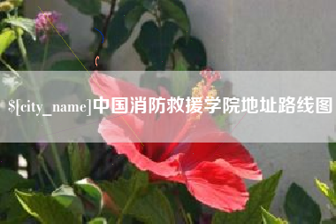 怀化中国消防救援学院地址路线图