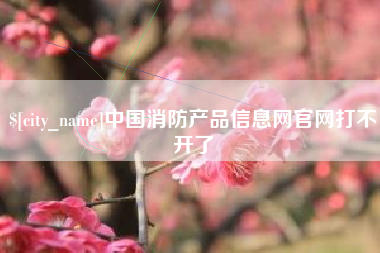 怀化中国消防产品信息网官网打不开了
