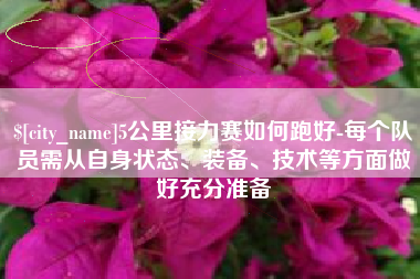 怀化5公里接力赛如何跑好-每个队员需从自身状态、装备、技术等方面做好充分准备