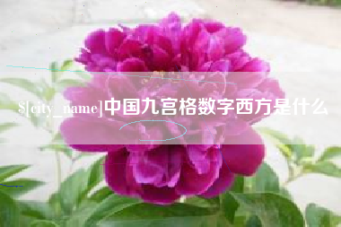 怀化中国九宫格数字西方是什么