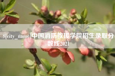 怀化中国消防救援学院招生录取分数线2021