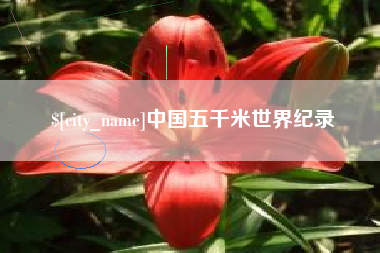 怀化中国五千米世界纪录