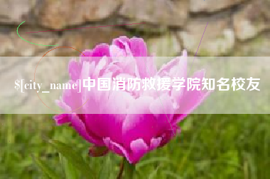 怀化中国消防救援学院知名校友