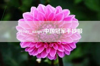怀化中国冠军手抄报