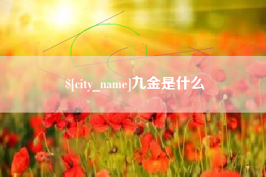 怀化九金是什么