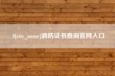 怀化消防证书查询官网入口