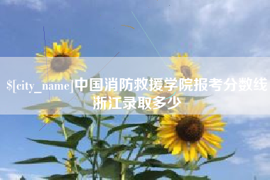怀化中国消防救援学院报考分数线浙江录取多少